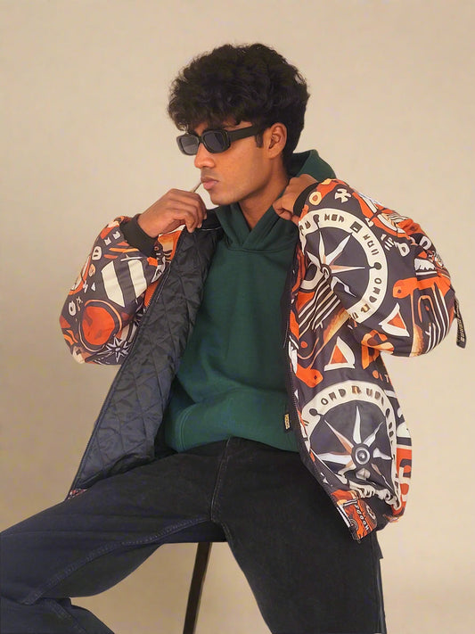 Retro Rust Bomber Jacket by Urbanedge Hoods