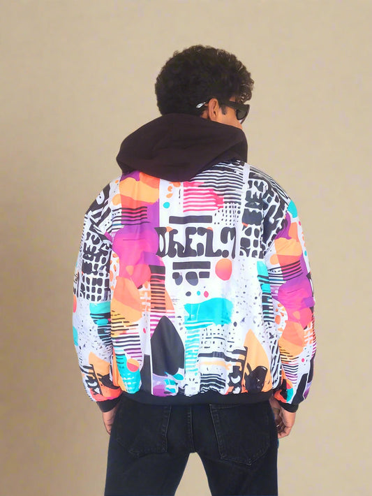 Arctic Aura Bomber Jacket by Urbanedge Hoods